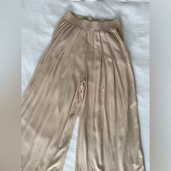 M wide leg pants beige, cream, breezy - Picture 9 of 9